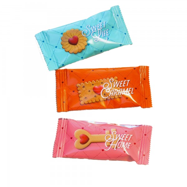 Biscotto Sweet Life Grand Mix - confezione monoporzione da 4,8 gr - My Sweet life - confezione 200 pezzi