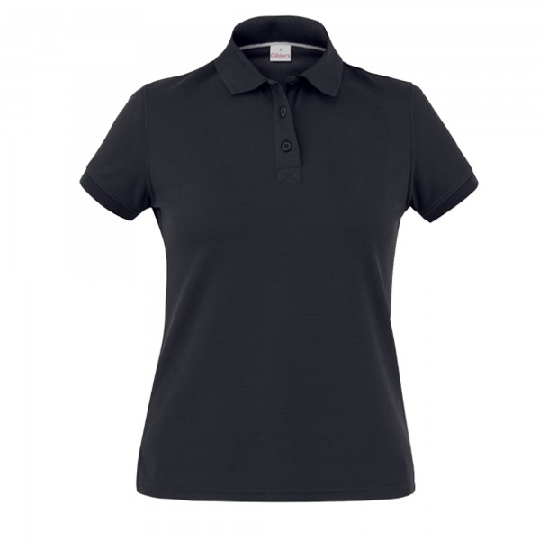 Polo Susan - da donna - manica corta - taglia M - nero - Giblor's