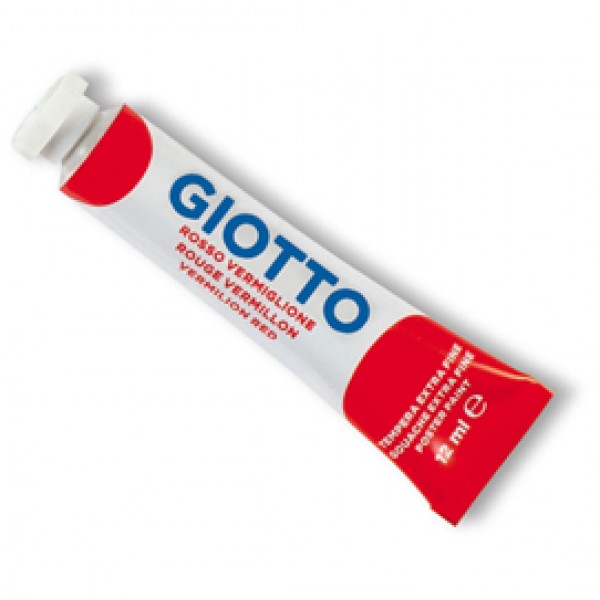 Tempera Tubo 4 - 12ml - rosso vermiglione - Giotto