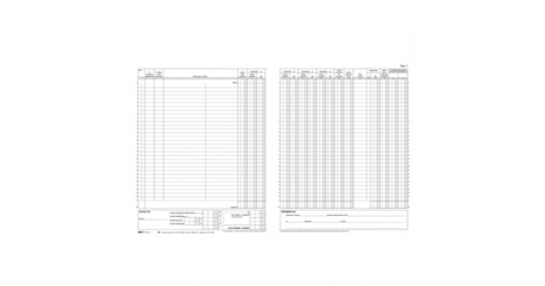 Registro Iva corrispettivi - 31 x 24,5cm - 15pg - numerate 