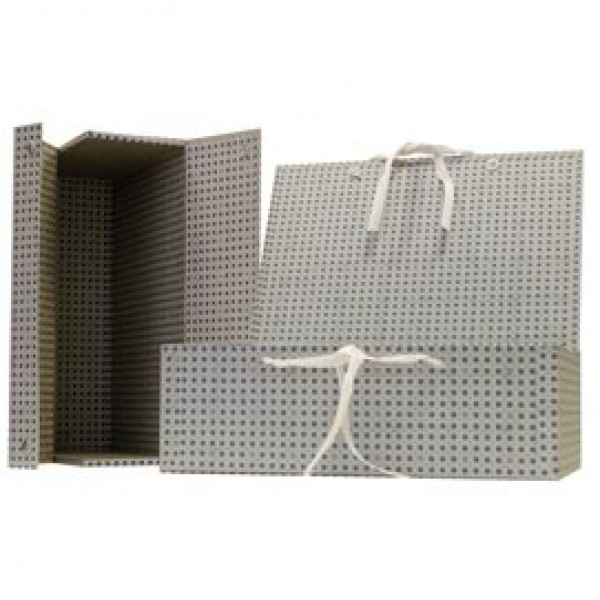 Scatola archivio Box1 - dorso 9 cm - 37,5x29,5 cm - grigio - Resisto su