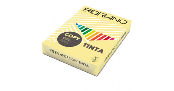 Carta Copy Tinta - A3 - 80 gr - colore tenue banana - Fabriano - conf. 250  fogli