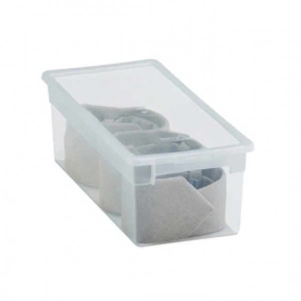Contenitore multiuso Light Box S - 17,8x39,6x13,2 cm - 7 L - plastica - trasparente - Terry