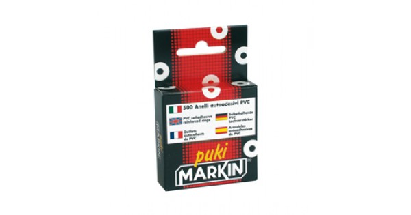 Salvabuchi adesivi - trasparente - Markin - conf. 500 pezzi X260PUKIT