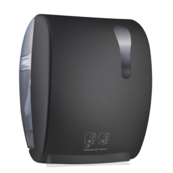 Dispenser elettronico asciugamani Kompatto Advan 875 - 32 x 22,4 x 40,5 cm - nero - Mar Plast