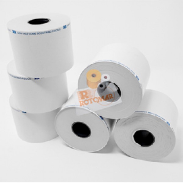 Rotolo per bilancia - carta termica adesiva BPA free FSC - 60 mm x 38 mt -  diametro esterno