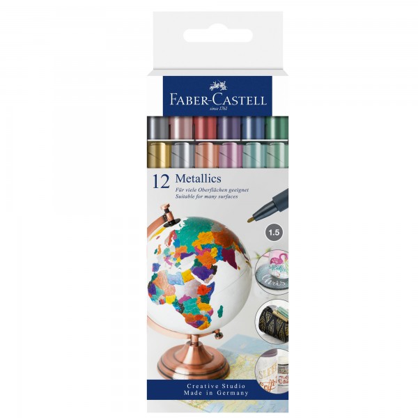 Astuccio Farfalla matite colorate Sparkle - colori assortiti - Faber  Castell - conf. 20 pezzi