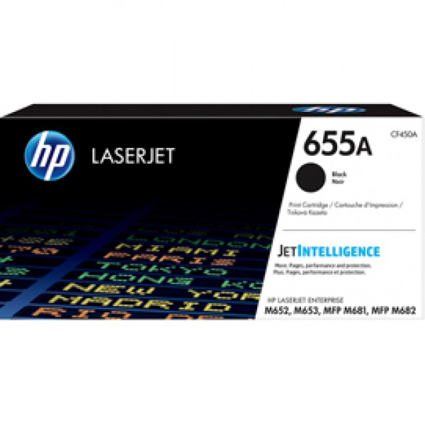 Hp - Toner - 655A - Nero - CF450A - 12.500 pag